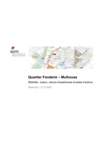 Quartier Fonderie – Mulhouse Mobilités : enjeux, retours d’expériences et pistes d’actions