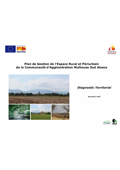Plan de Gestion de l'Espace Rural et Périurbain de la Communauté d'Agglomération Mulhouse Sud Alsace