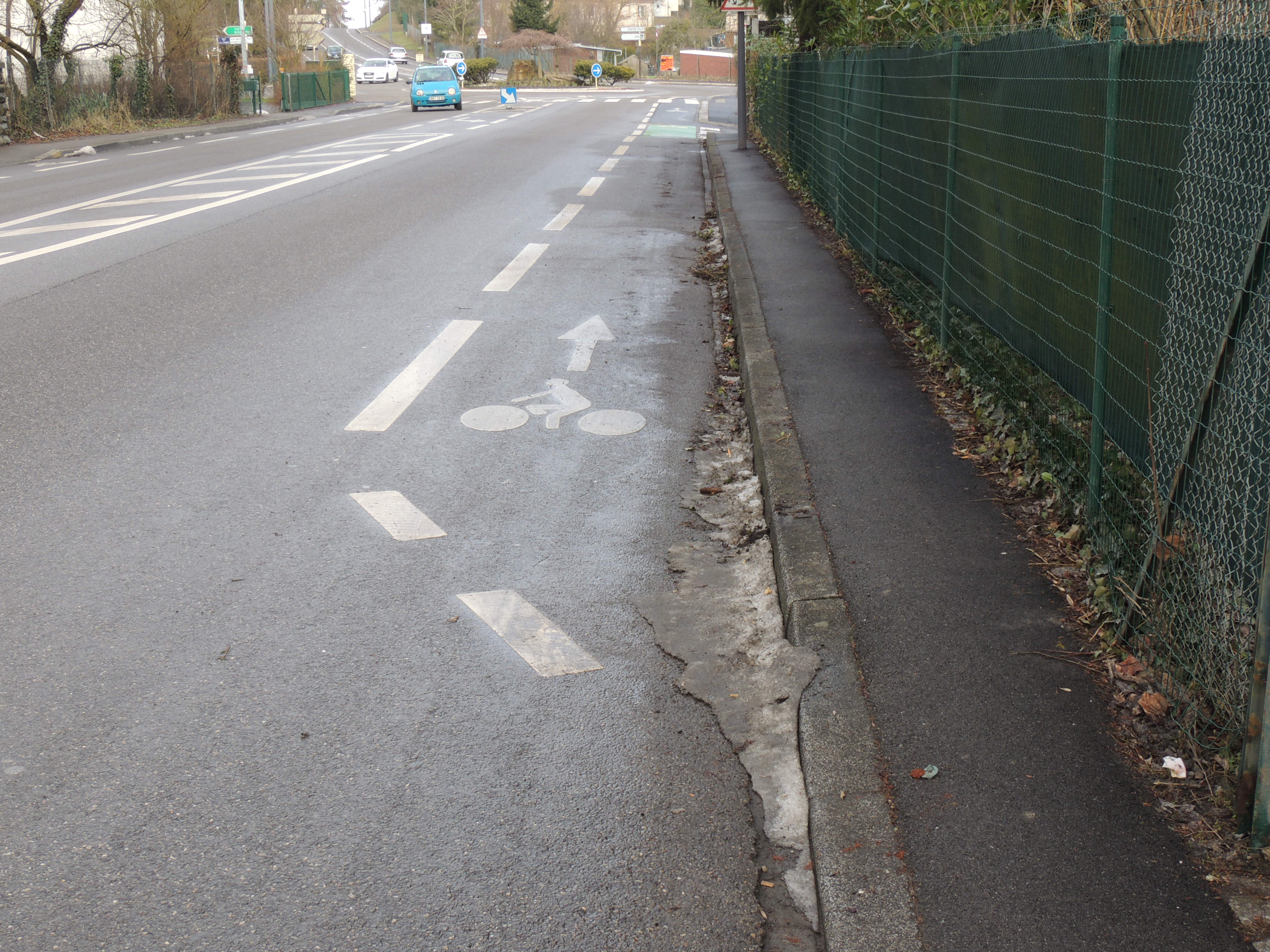 2013 Mulhouse hôpital piste cyclable