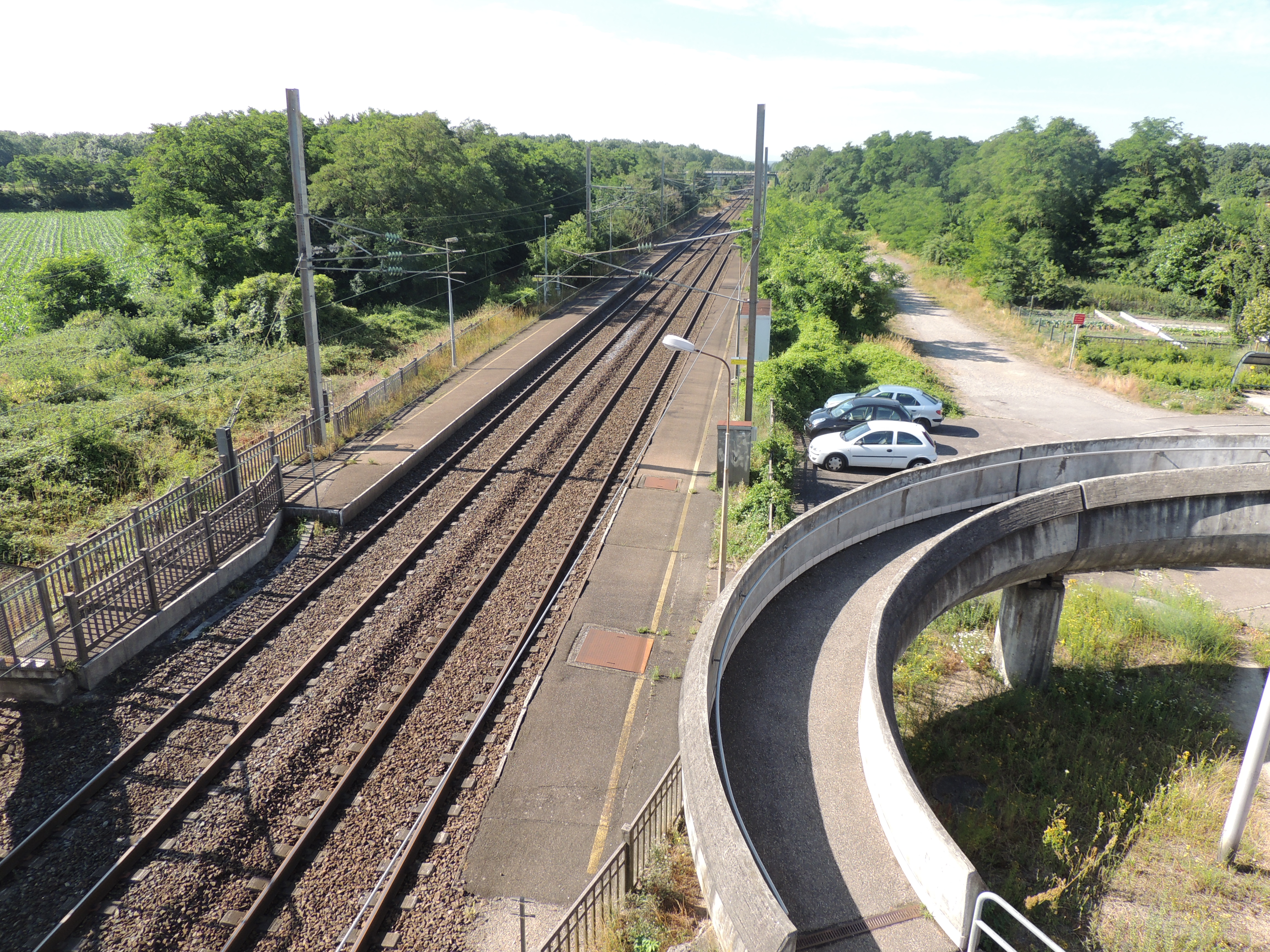 2015 Wittelsheim colimaçon accès quai gare 4