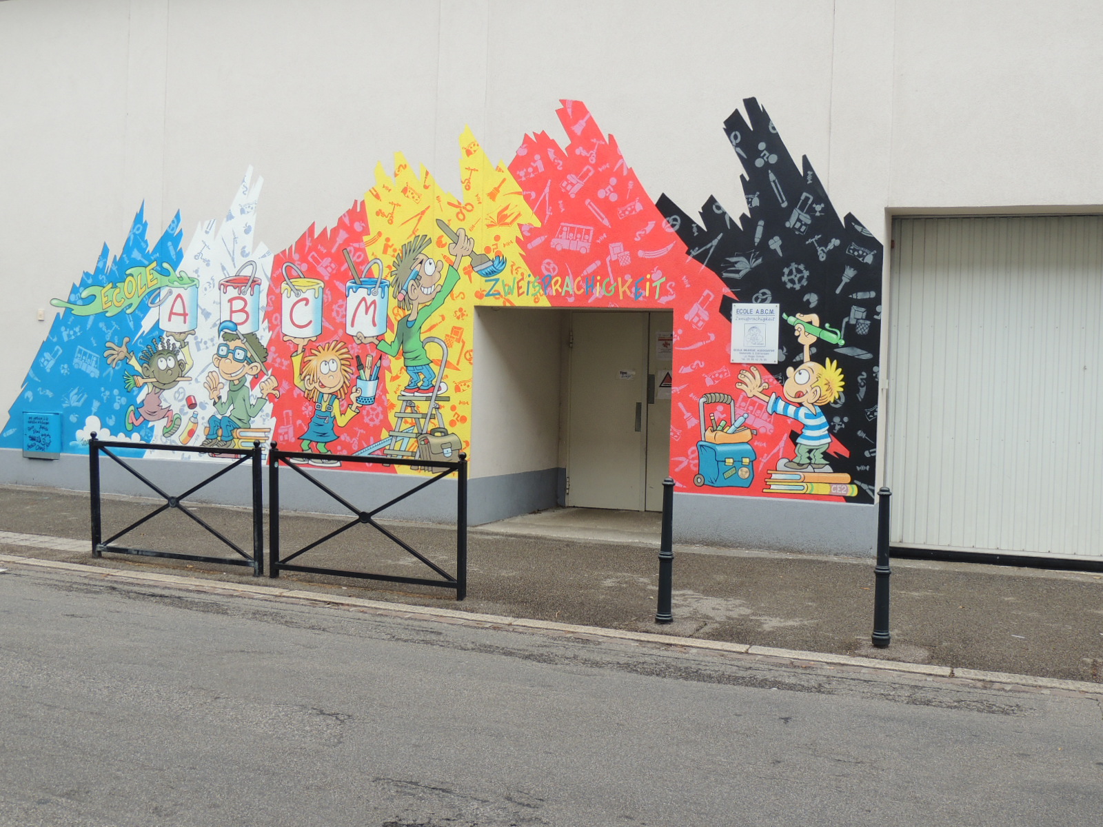 2016 Mulhouse Dornach fresque école bilingue