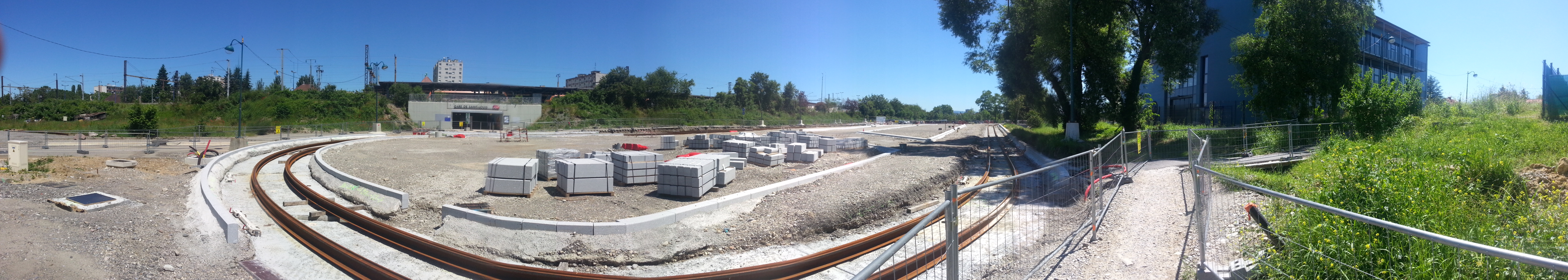 2016 St-Louis chantier tram 3 - gare 1