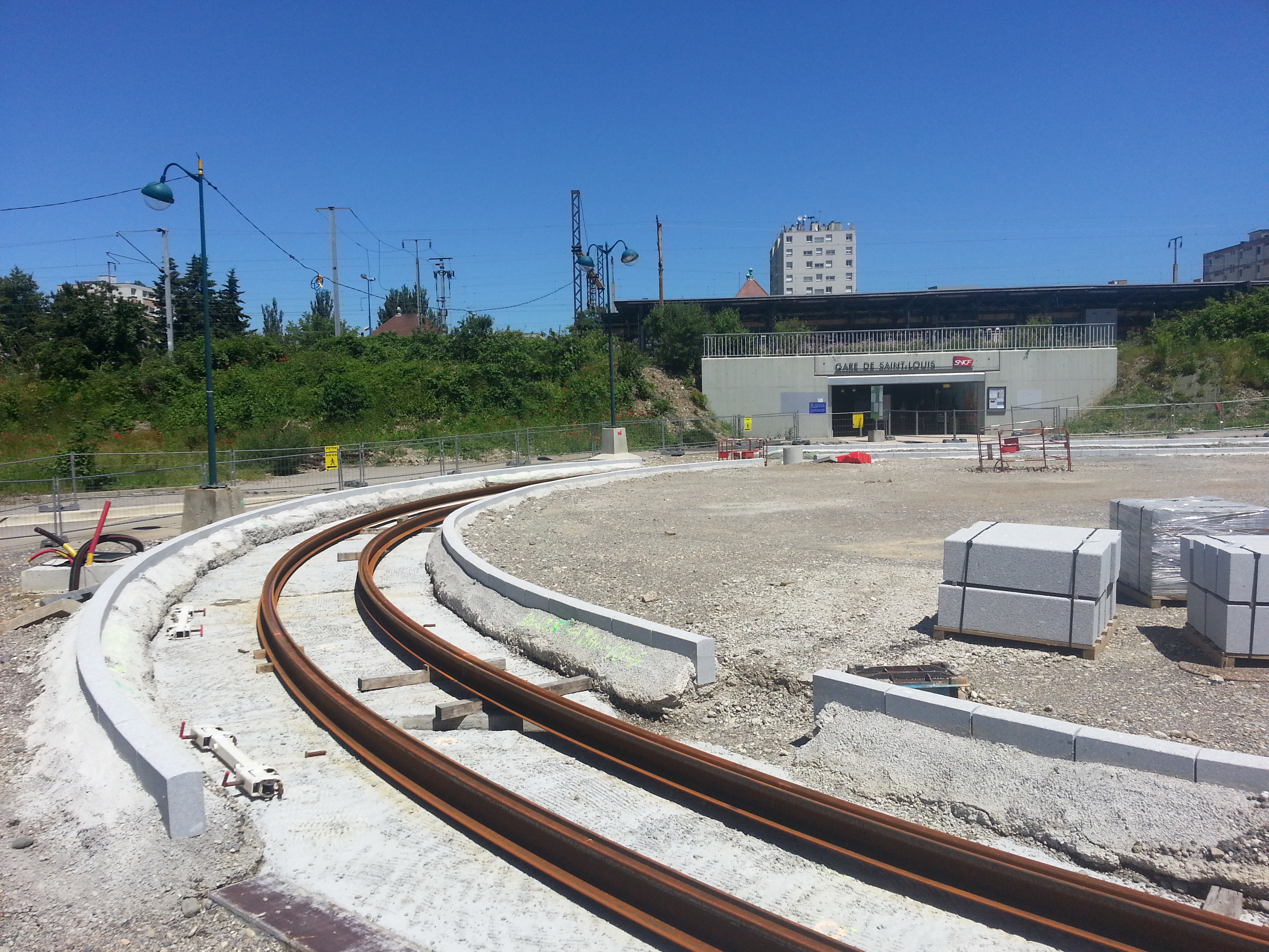 2016 St-Louis chantier tram 3 - gare 2