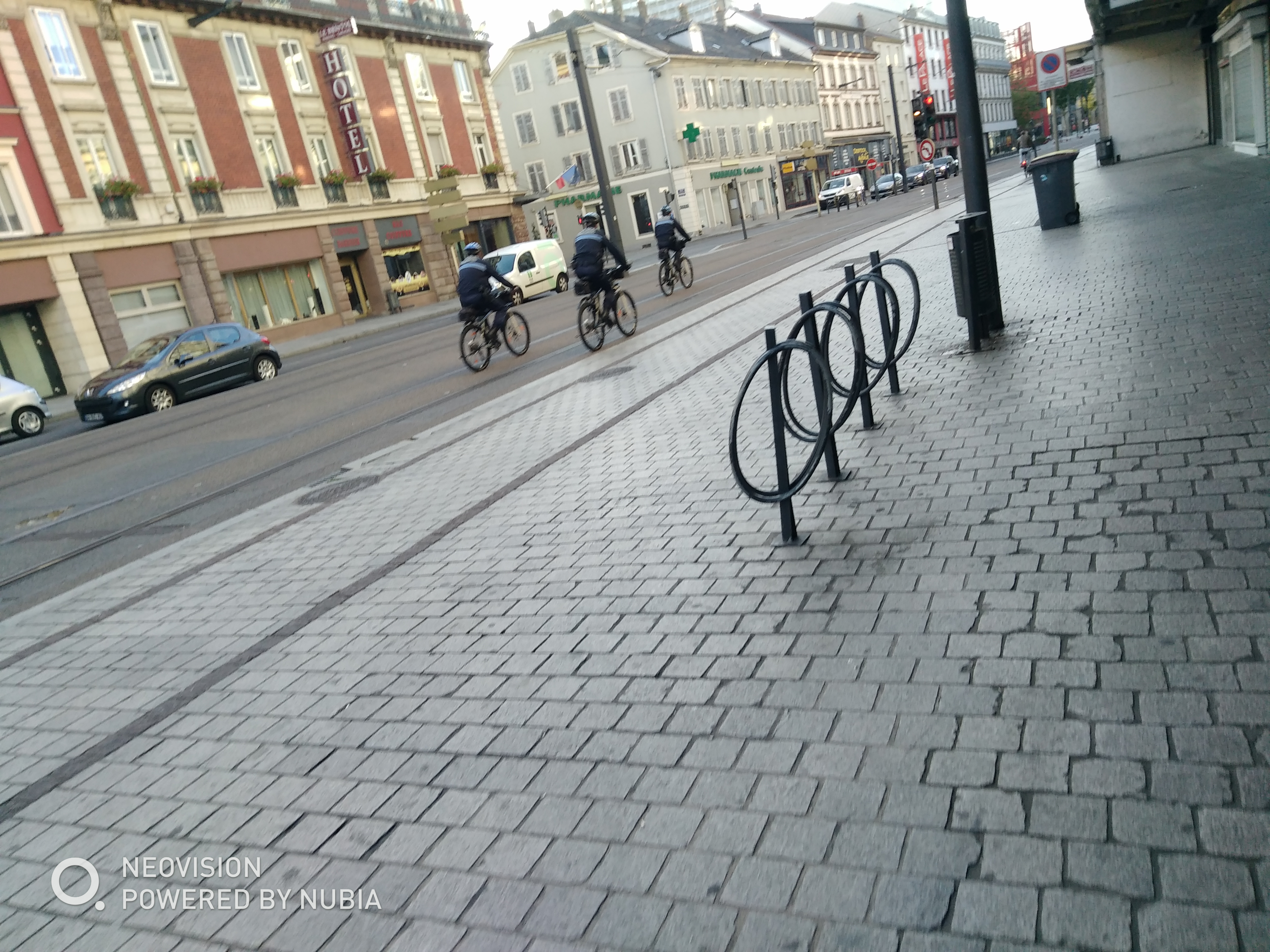 2019 Mulhouse Policiers à Vélo Avenue de Colmar