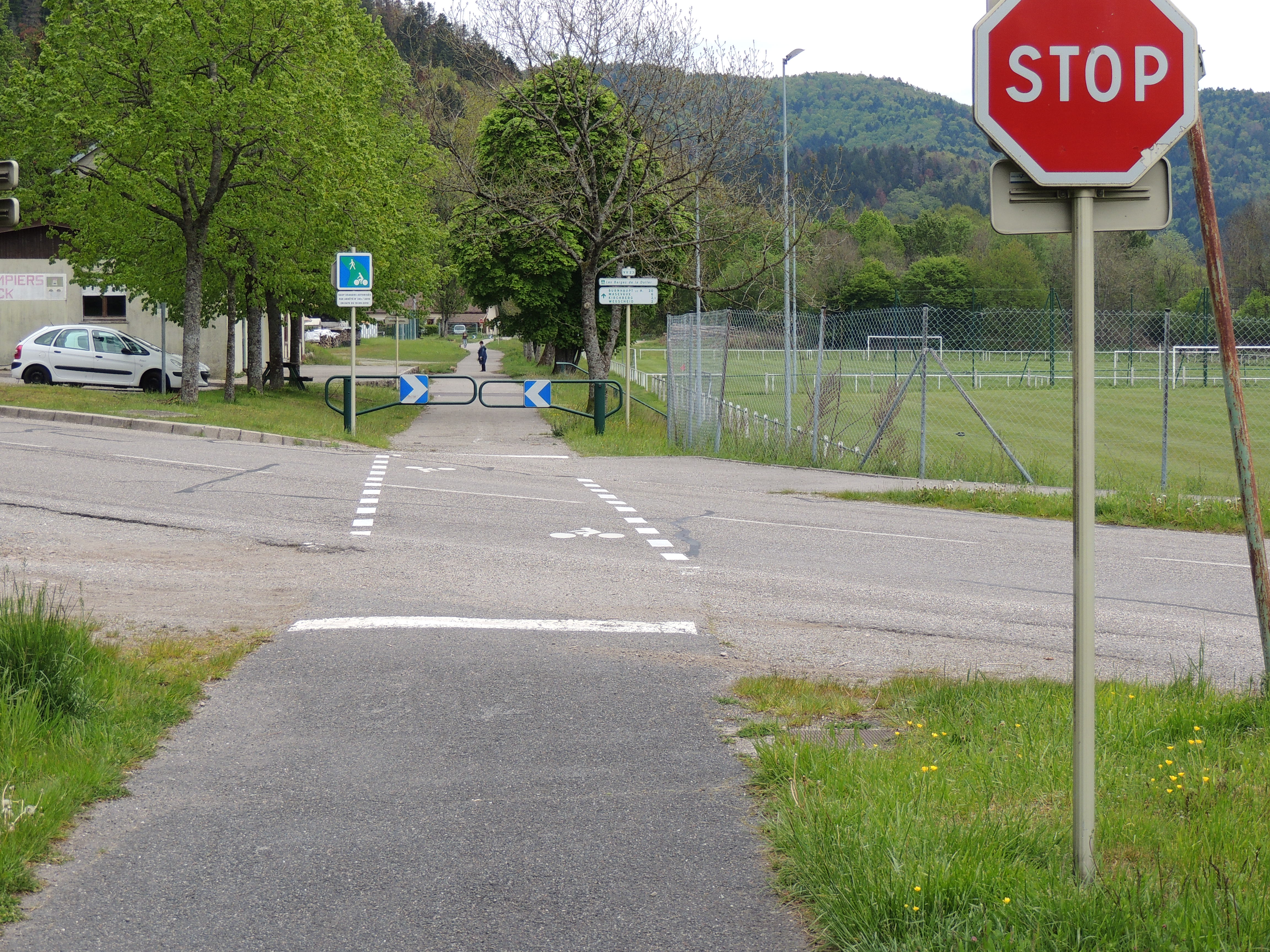 2019 Oberbruck Passage voie verte piéton