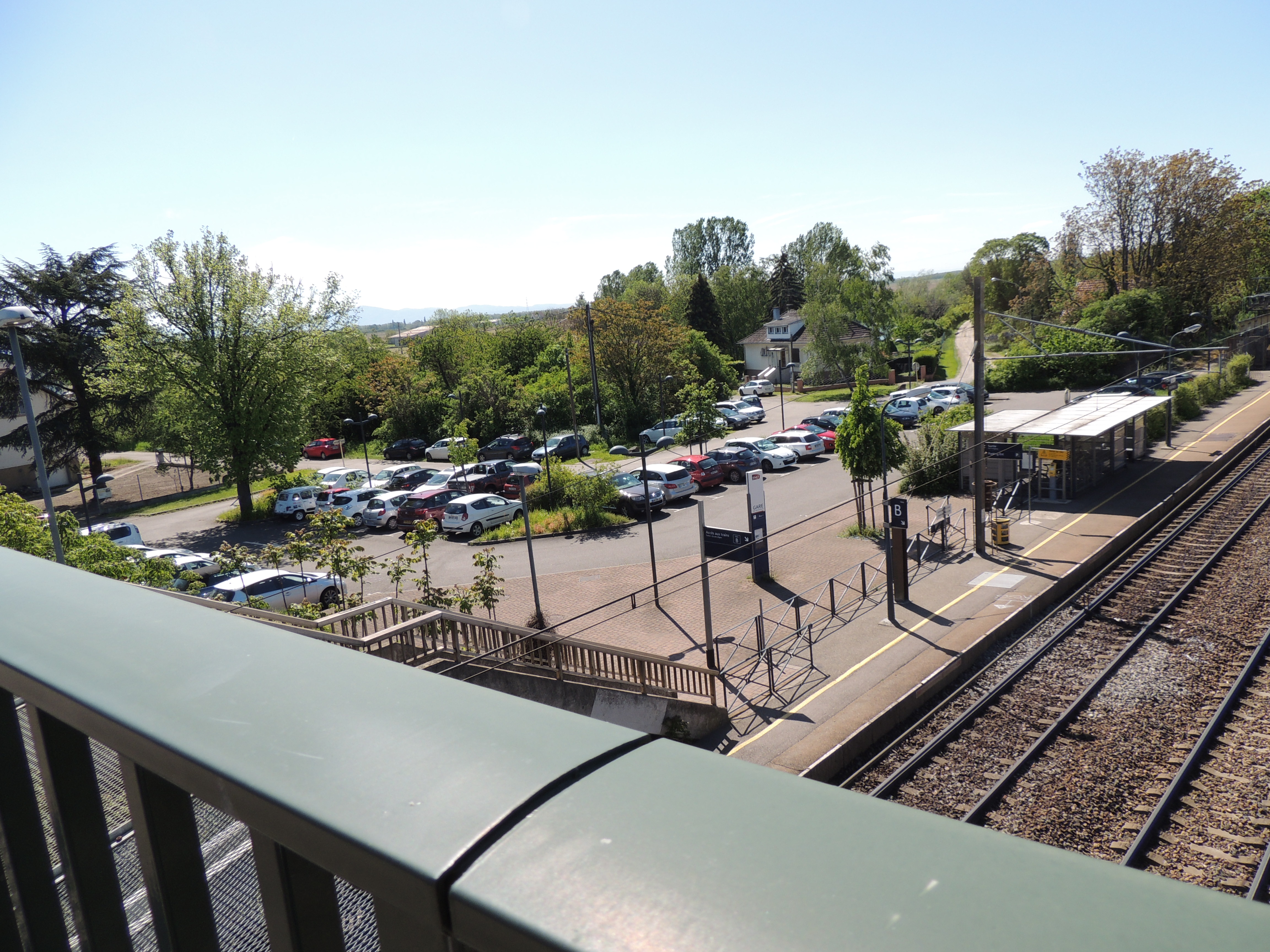 2019 Rouffach  Vue de haut Parking Gare