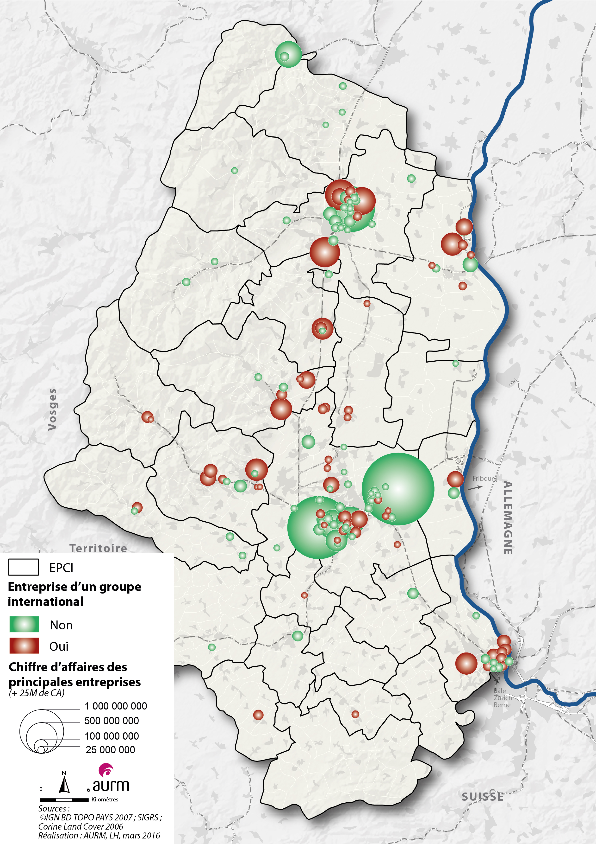 Chiffre d'affaires des grosses entreprises