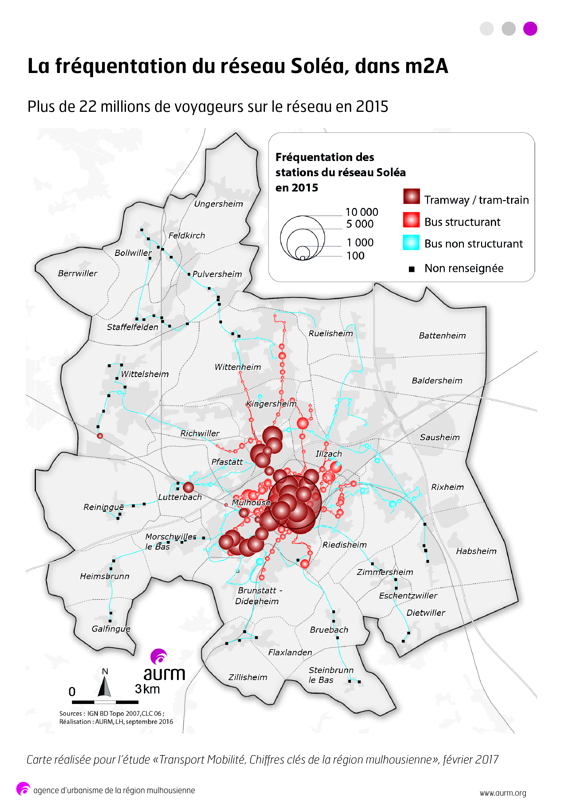 Fréquentation du réseau Soléa