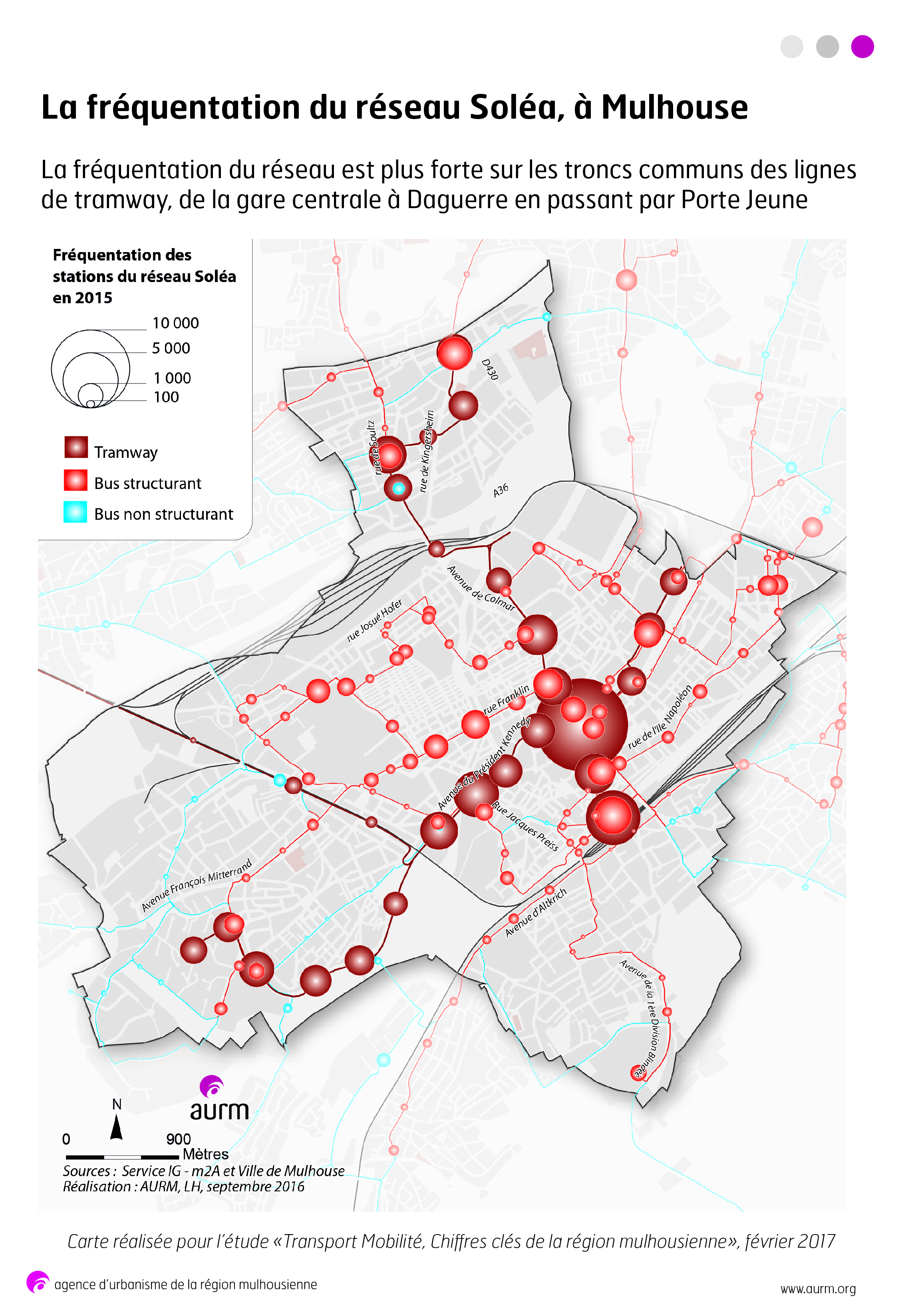 Fréquentation du réseau Soléa - Mulhouse