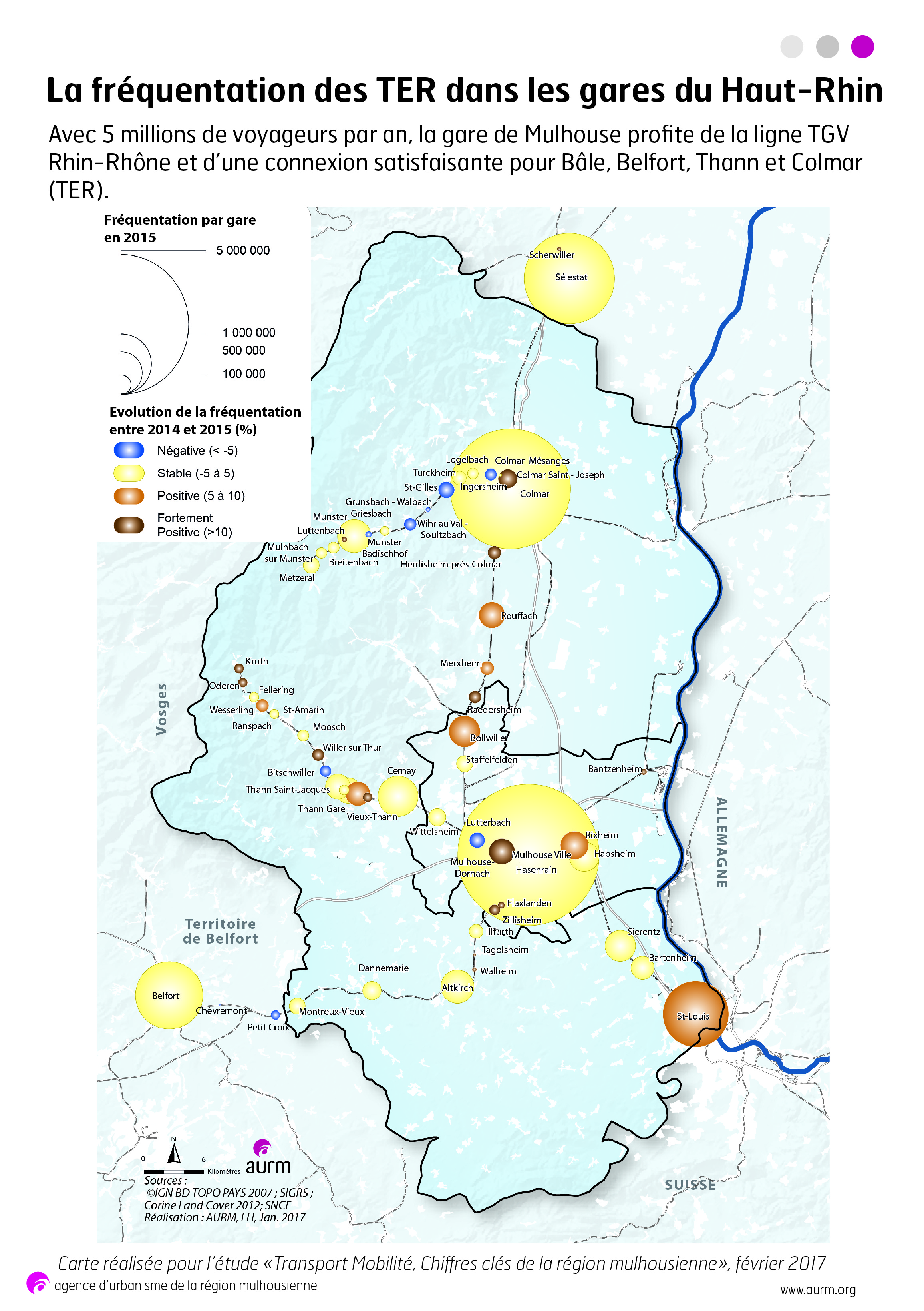 Fréquentation du TER dans le Haut-Rhin