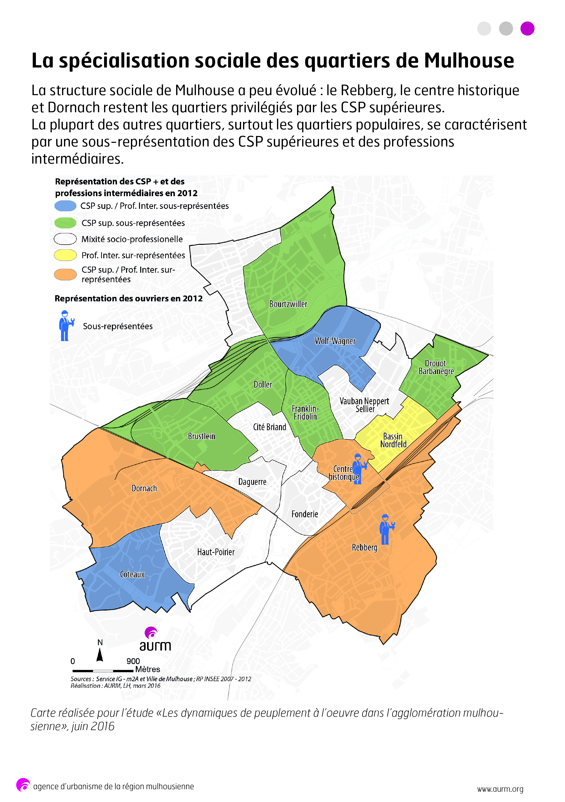 La spécialisation sociale à Mulhouse