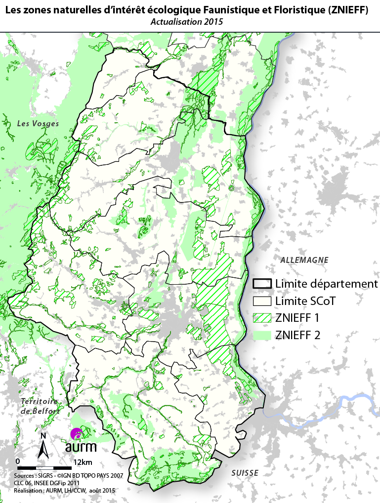 Les zones naturelles d’intérêt écologique Faunistique et Floristique : actualisation 2015