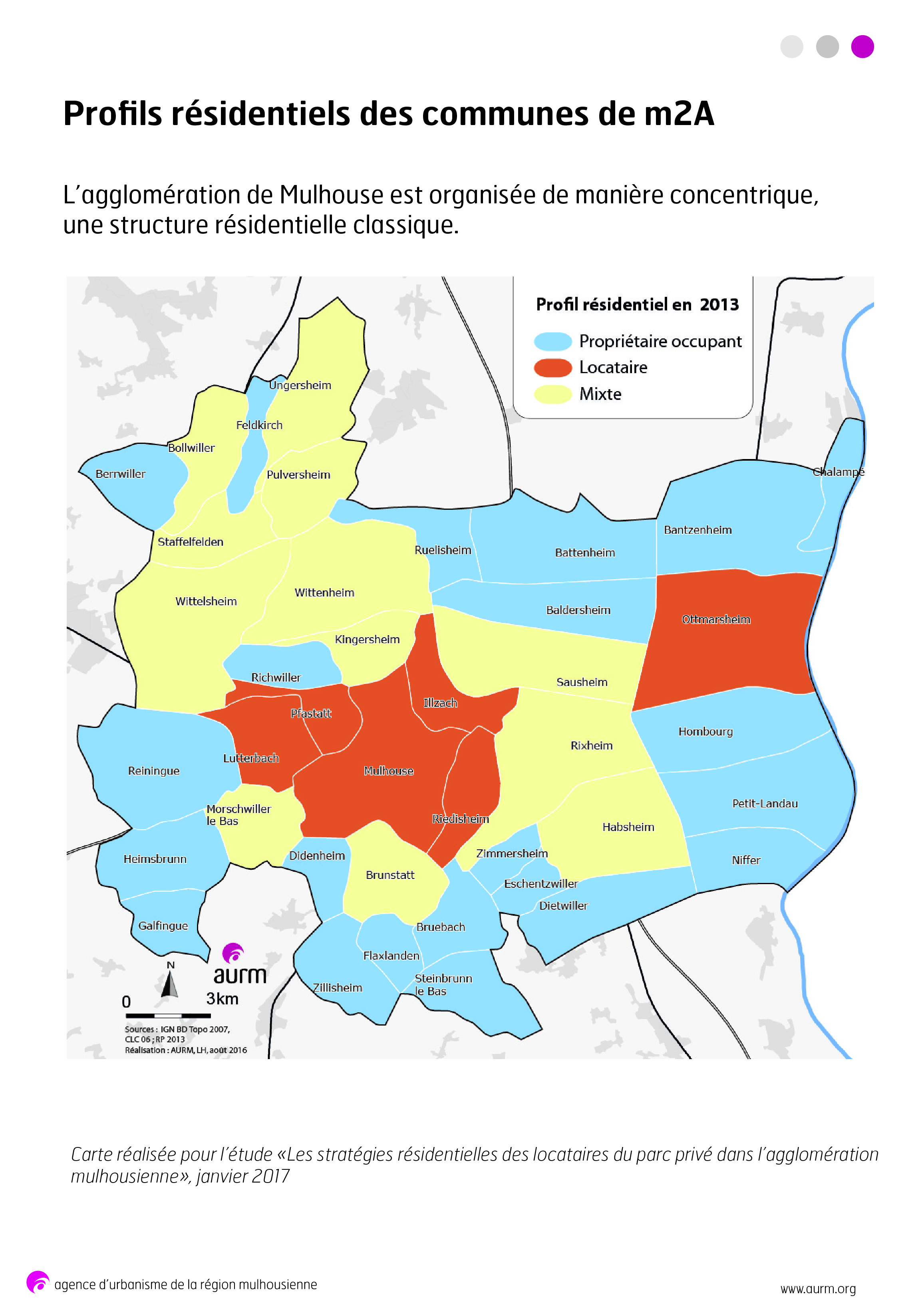 Profils résidentiels des communes de m2A