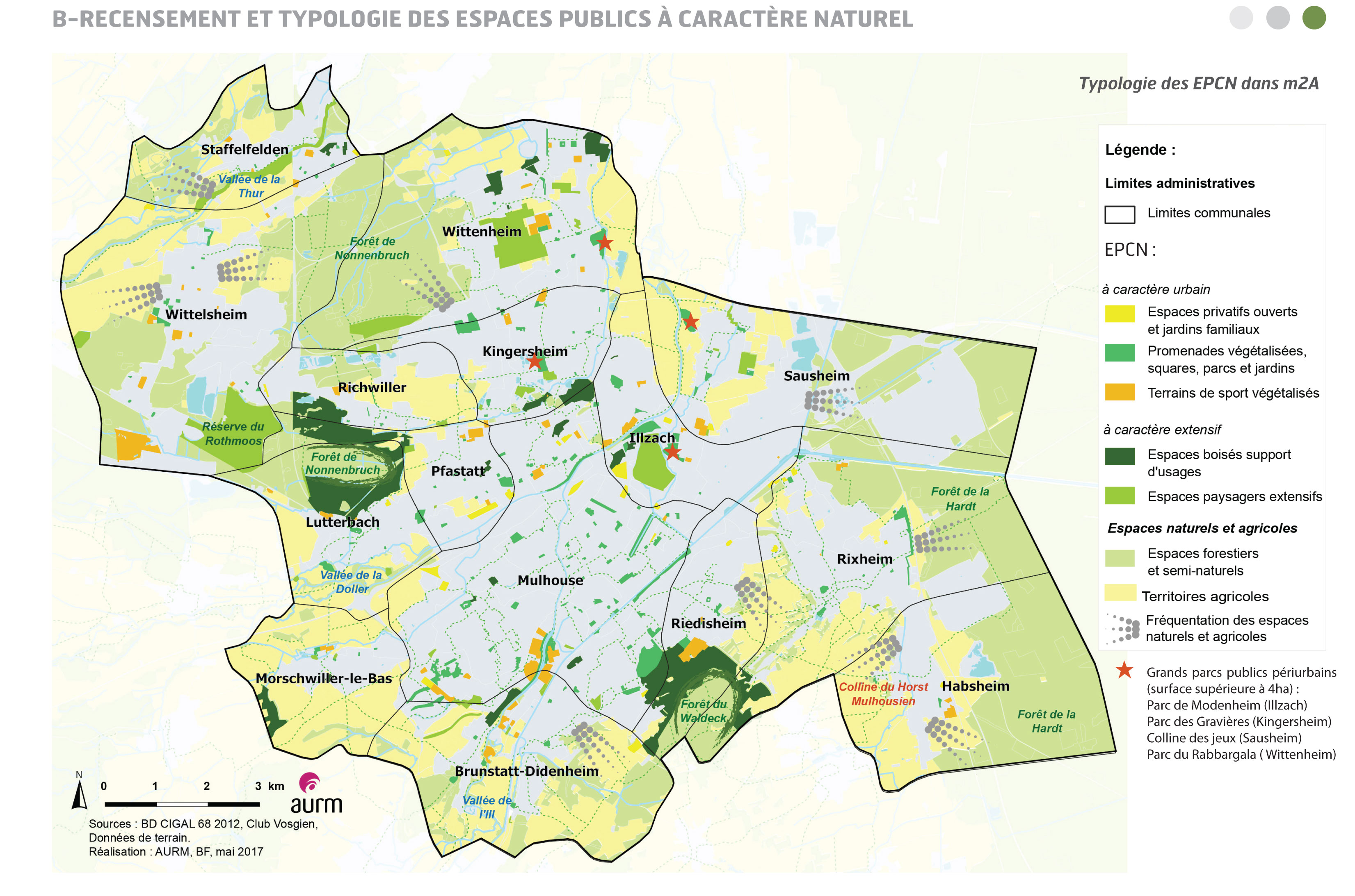 Recensement et typologie des espaces publics à caractère naturel