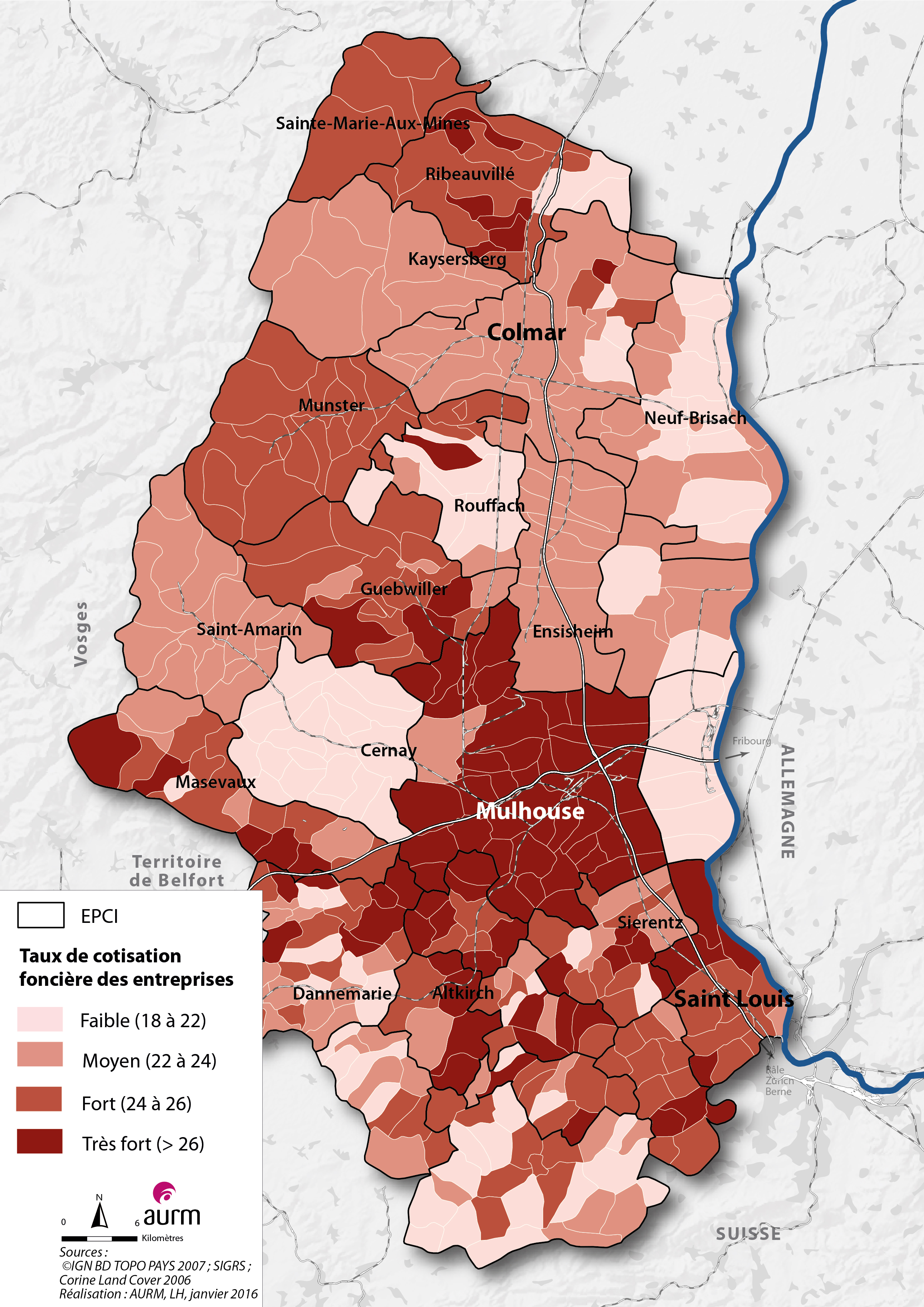 Taux de cotisation foncière des entreprises