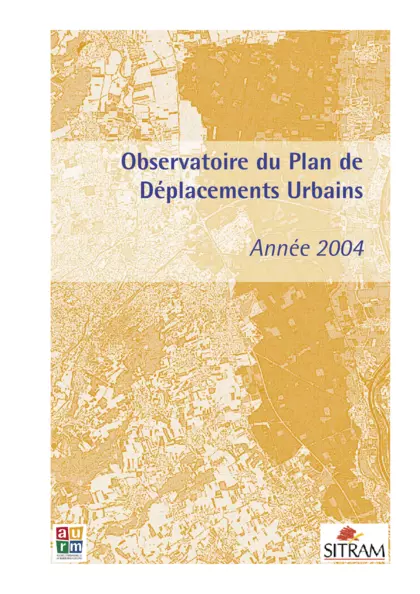 OBSERVATOIRE DU PLAN DE DEPLACEMENT URBAIN