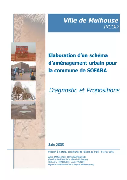 ELABORATION D'UN SCHEMA D'AMENAGEMENT URBAIN POUR LA COMMUNE DE SOFARA : DIAGNOSTIC ET PROPOSITIONS