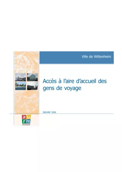 Ville de Wittenheim : Accès à l'aire d'accueil des gens du voyage