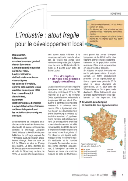 L'industrie : atout fragile pour le développement local