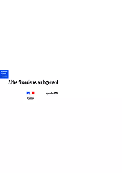 Aides financières au logement