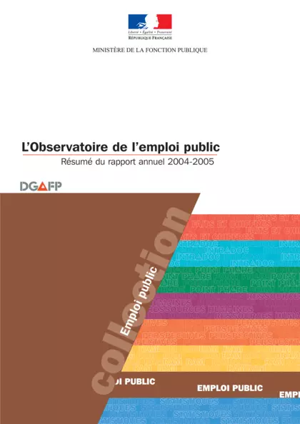 Observatoire Emploi Public : Résumé du Rapport annuel 2004 - 2005 (synthèse)