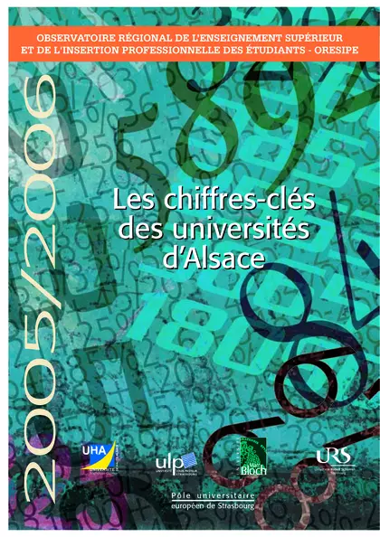 Les chiffres-clés des universités d'Alsace 2006