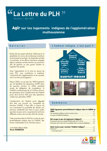 Agir sur les logements indignes de l'agglomération mulhousienne