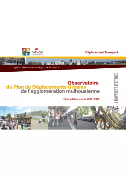 Observatoire du Plan de Déplacements Urbains de l'agglomération mulhousienne. 7 ème édition.