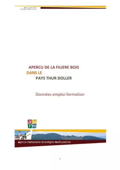 Aperçu de la filière bois dans le Pays Thur Doller : données emploi formation