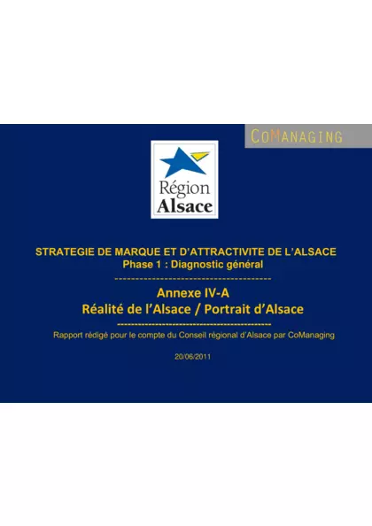 Marque Alsace : Portrait d'Alsace