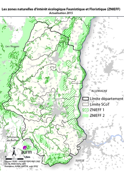 Les zones naturelles d’intérêt écologique Faunistique et Floristique : actualisation 2015