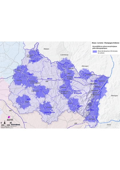 Accessibilité des pôles démographiques - ACAL