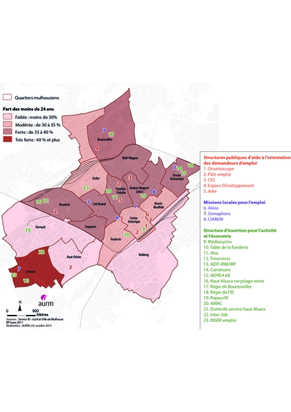 Emploi et structures d'insertion à Mulhouse