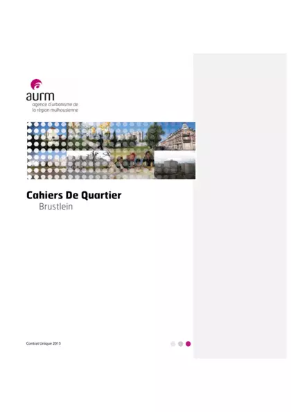 Cahiers de quartier : Brustlein