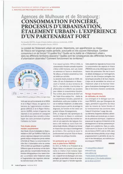 Consommation foncière, processus d'urbanisation, étalement urbain : l'expérience d'un partenariat fort