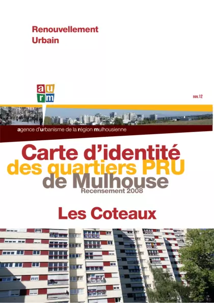 Carte d'identité des quartiers PRU de Mulhouse : recensement 2008 , Les Coteaux