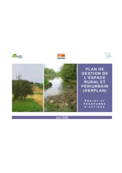 GERPLAN : Communauté de communes des collines. Projet et programme d'actions