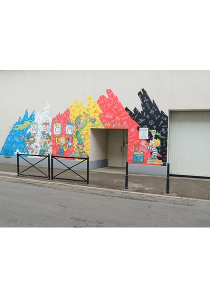 2016 Mulhouse Dornach fresque école bilingue