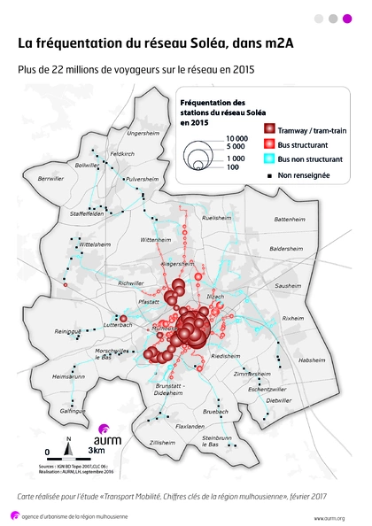 Fréquentation du réseau Soléa