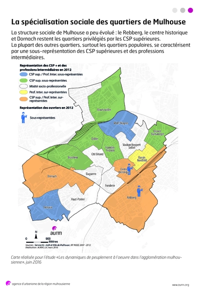 La spécialisation sociale à Mulhouse