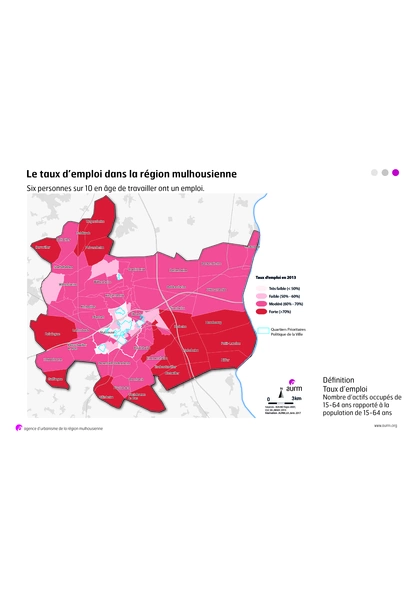 Taux d'emploi 2013