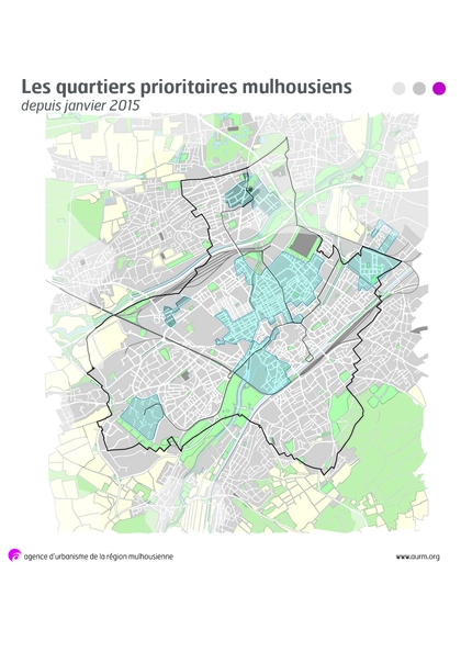 Les quartiers prioritaires mulhousiens, 2015