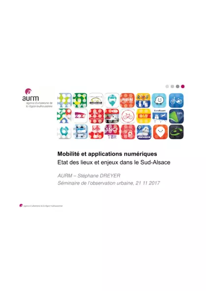 Mobilité et applications numériques : état des lieux et enjeux dans le Sud-Alsace Diaporama
