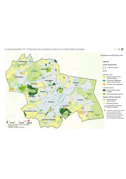 Recensement et typologie des espaces publics à caractère naturel