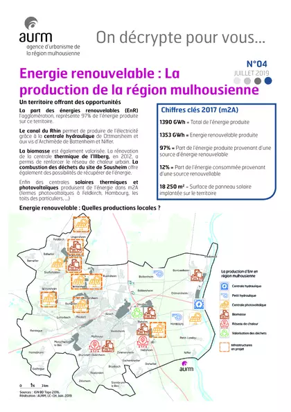 Evolution et production d'énergies renouvelables en région mulhousienne
