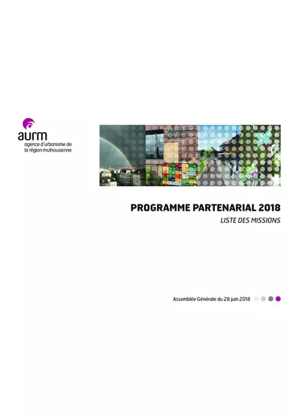 Programme partenarial 2018 : liste des missions