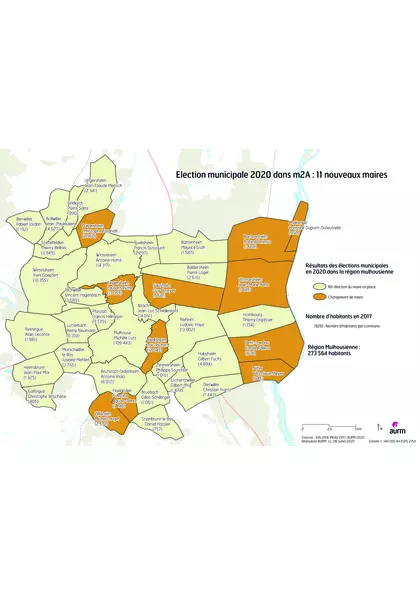 Election municipale 2020 dans m2A : 11 nouveaux maires