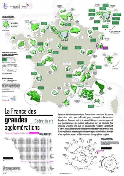 La France des grandes agglomérations : focus sur l'agglomération de Mulhouse