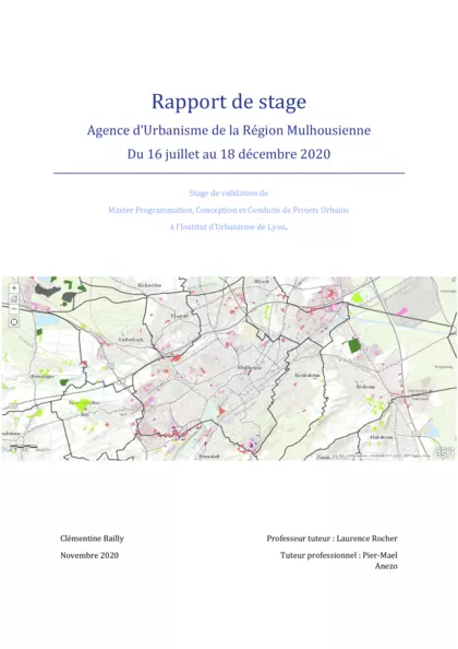 Rapport de Stage AURM : 16 juillet au 20 décembre 2020