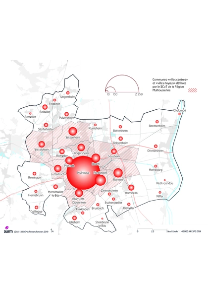 Copropriétés de la région mulhousienne : répartition par commune